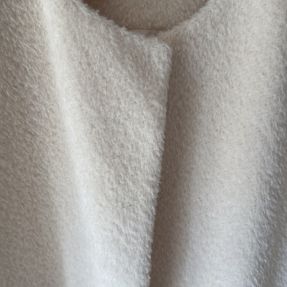 The Fischer project alpaca wool blend Elegant Cream Women's Coat - Picture 5 of 9